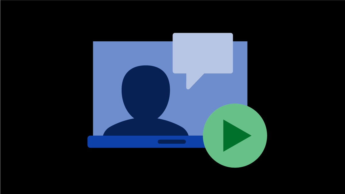 Video window with play button